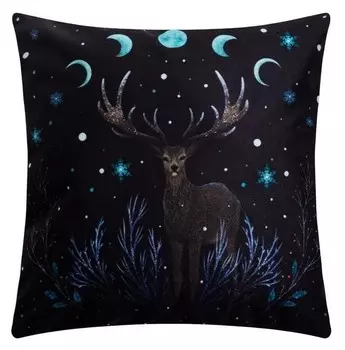 Чехол на подушку этель «Олень» 40 х 40 см, велюр