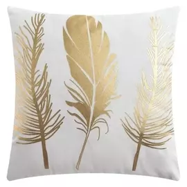 Чехол на подушку этель "Перья", 43*43 см, 100% п/э