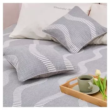 Чехол на подушку этель "Волны" цв.серый 40*40 см, 100% хлопок