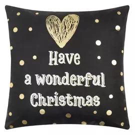Чехол на подушку этель "Wonderful Christmas" 40х40 см, 100% п/э, велюр