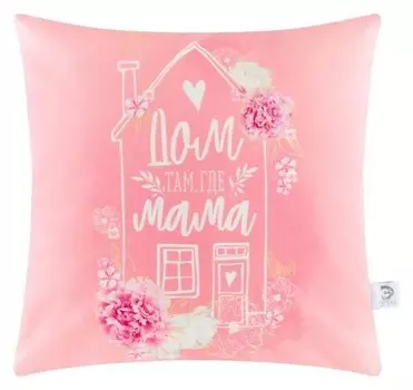 Чехол на подушку "Мама" 40х40 см