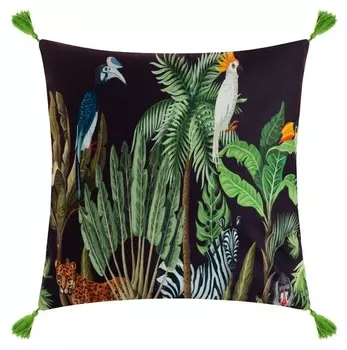 Чехол на подушку с кисточками этель «Фауна», 43х43 см