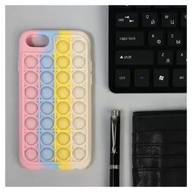 Чехол POP IT, для Iphone 6/7/8/se (2020), силиконовый, разноцветный