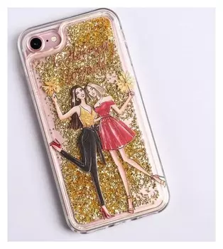 Чехол - шейкер для телефона Iphone 7,8 «Подружки», 6,8 х 14,0 см