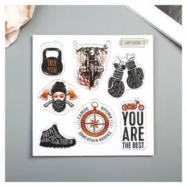 Чипборд для скрапбукинга "Молодежь" 10х10 см