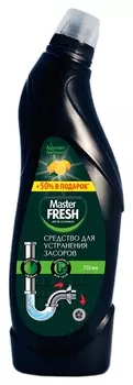 Чистящее средство Master Fresh от засоров в трубах, 750 мл