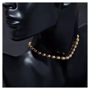 Чокер "Античность" бусинки макс, цвет золото, L=37