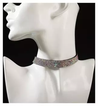 Чокер "Грация искр" тонкий, цвет радужный, L=30 см