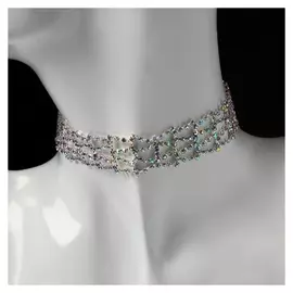 Чокер "Искорка" контуры, цвет радужный, 28 см