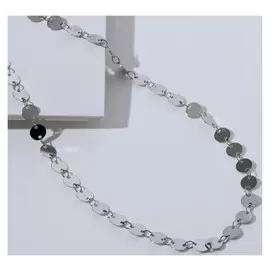 Чокер "Металлика" мини-бусы, цвет серебро, L=30