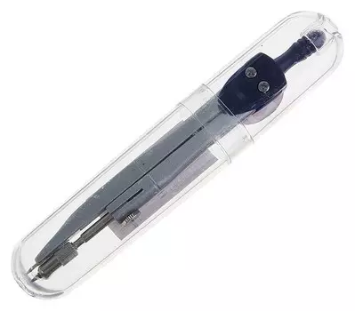 Циркуль металлический в пластиковом тубусе