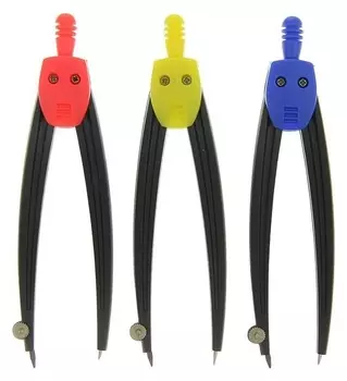 Циркуль пластиковый 125 мм, в пвх