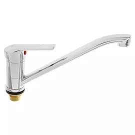 Cмеситель для кухни Accoona A4168, однорычажный, с гайкой, силумин, хром