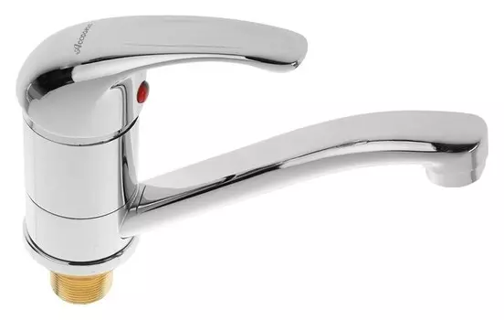 Cмеситель для кухни Accoona A4243, однорычажный, силумин, хром