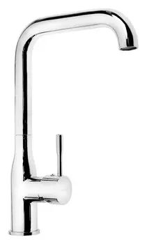 Cмеситель для кухни Accoona A4490-3, однорычажный, высокий излив, латунь, хром