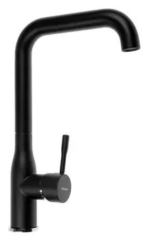 Cмеситель для кухни Accoona A4490f-3, однорычажный, высокий излив, латунь, черный