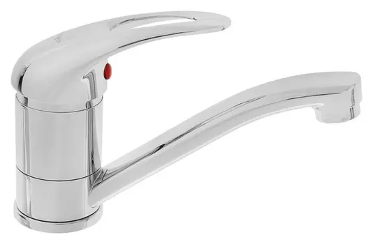 Cмеситель для кухни Accoona A5240, однорычажный, силумин, хром