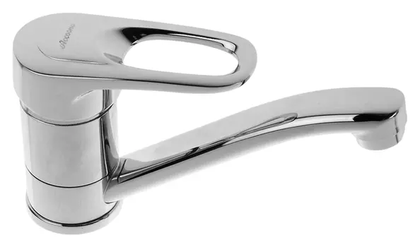 Cмеситель для кухни Accoona A5242, однорычажный, силумин, хром