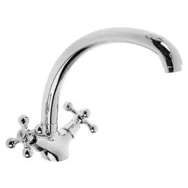 Cмеситель для раковины Accoona A5071, двухвентильный, латунь, хром