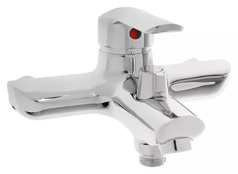 Cмеситель для ванны Accoona A6368, однорычажный, короткий излив, силумин, хром