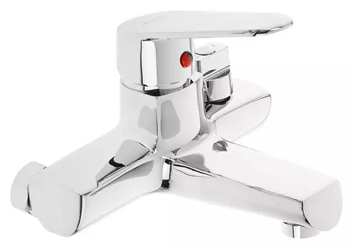 Cмеситель для ванны Accoona A6369, однорычажный, короткий излив, силумин, хром