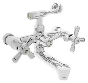 Cмеситель для ванны Accoona A6472, двухвентильный, латунь, хром