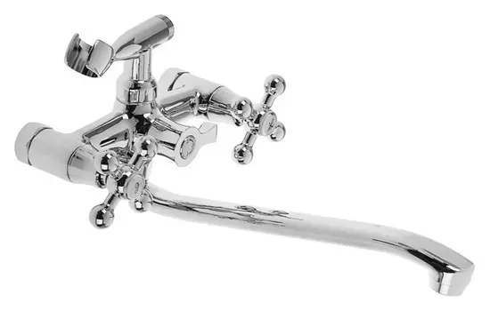 Cмеситель для ванны Accoona A7171-2, двухвентильный, латунь, хром