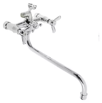 Cмеситель для ванны Accoona A7379, двухвентильный, латунь, хром