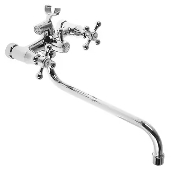 Cмеситель для ванны Accoona A7576, двухвентильный, латунь, хром