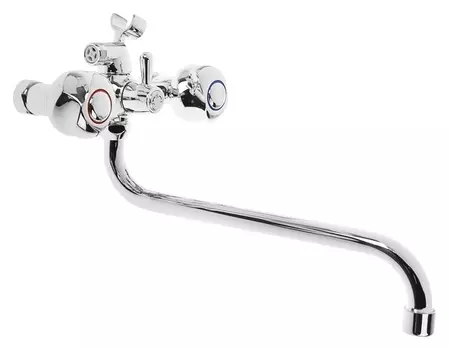 Cмеситель для ванны Accoona A7577, двухвентильный, латунь, хром