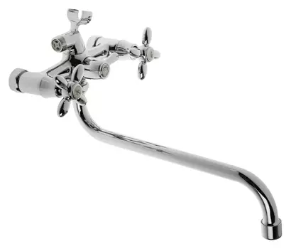 Cмеситель для ванны Accoona A7578, двухвентильный, латунь, хром