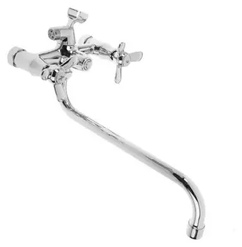Cмеситель для ванны Accoona A7579, двухвентильный, латунь, хром