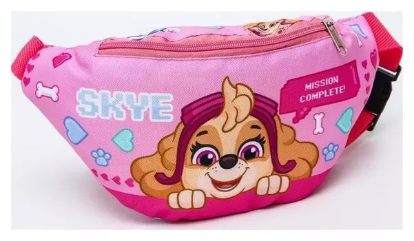 Cумка на пояс 25*6*13, отд на молн, без подклада, розовый