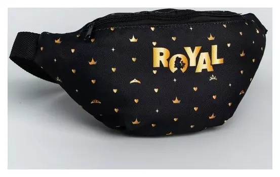 Cумка на пояс Princess, 25*6*13, отд на молнии, без подклада, черный