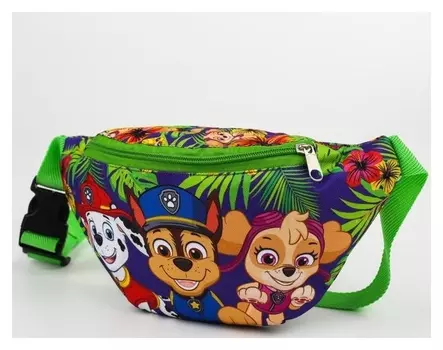 Cумка на пояс «Щенячий патруль»‎, 25 X 6 X 13 см, отдел на молнии, без подклада, щенячий патруль