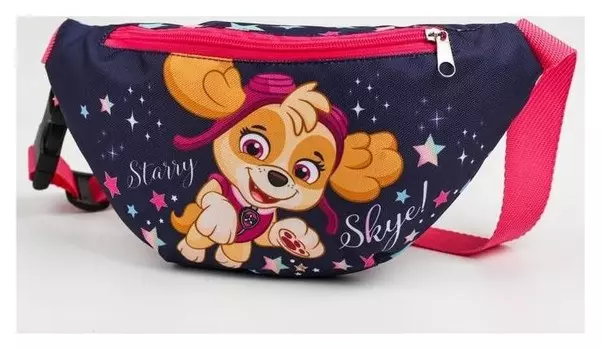 Cумка на пояс «Скай»‎, 25 X 6 X 13 см, отдел на молнии, без подклада, щенячий патруль