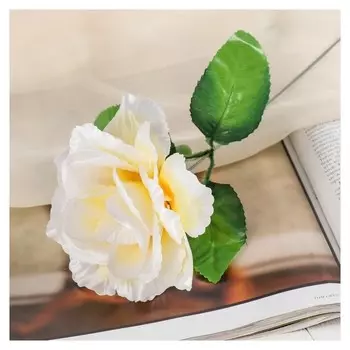 Цветы искусственные 40 см "Роза бежевая"