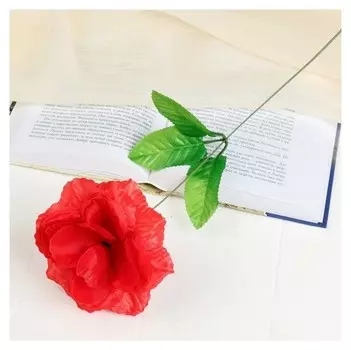 Цветы искусственные 40 см "Роза красная"