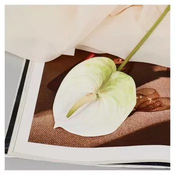 Цветы искусственные "Антуриум" 60 см, белый