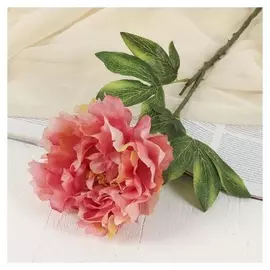 Цветы искусственные "Георгин Фин" розовый 15*57 см