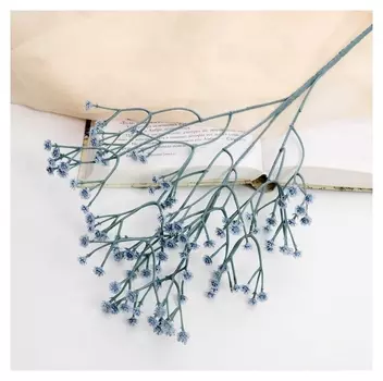 Цветы искусственные "Гипсофила хлопчатая" 60 см бирюзовый