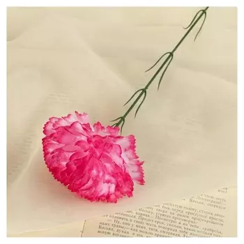 Цветы искусственные гвоздика 37 см розовый