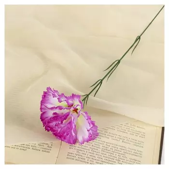 Цветы искусственные гвоздика 37 см сиреневы