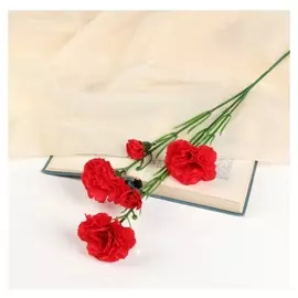 Цветы искусственные куст гвоздки 70 см