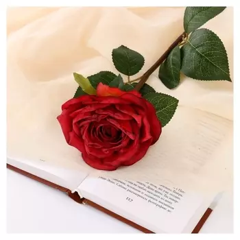 Цветы искусственные "Роза эстетик" 10х49 см, красный