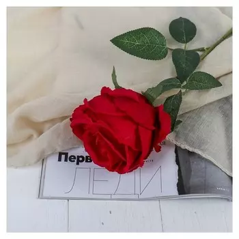 Цветы искусственные "Роза охара" 8,5*56 см, красный