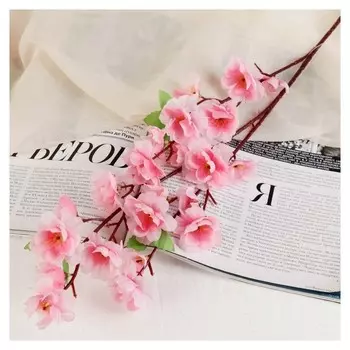 Цветы искусственные сакура нежность 65 см D-4,5 см розовый