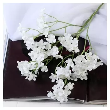 Цветы искусственные "Силена" 2х60 см, белый