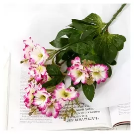 Цветы искусственные "Силена" 5х60 см, бело-сиреневый