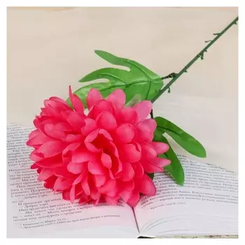 Цветы искусственные (Стебель-пластик,бутон-ткань) пион 55см D-14